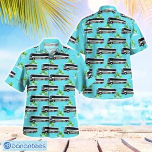 Kern County, California, Kern County Sheriff's Office Prison Bus Hawaiian Shirt Button Summer Shirt Product Photo 1