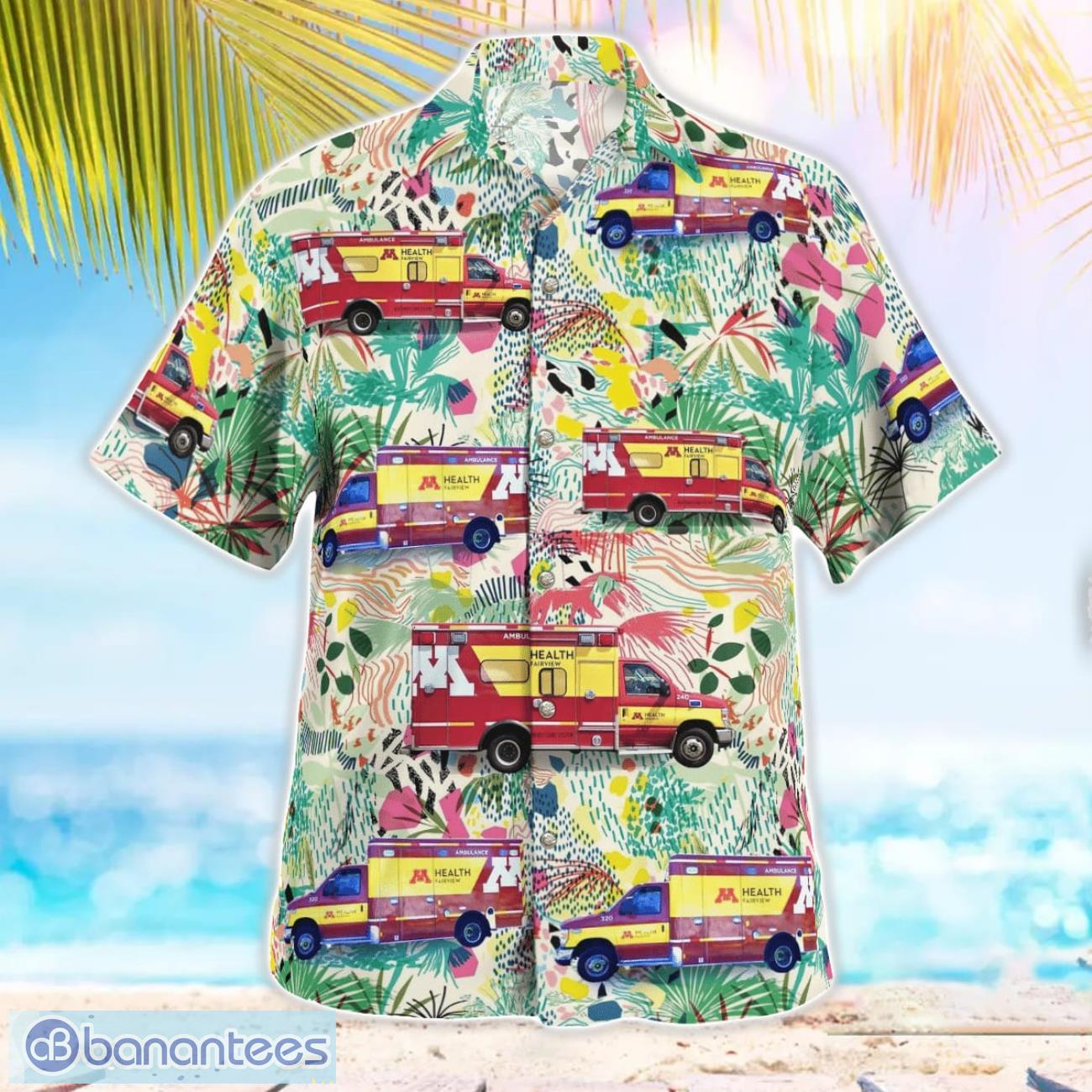 m health fairview ems 3d hawaiian shirt 1 image M Health Fairview - EMS 3D Hawaiian Shirt Product Photo 2