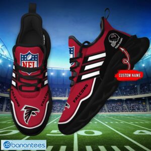 Custom Name NFL Atlanta Falcons Sneakers Sport Team Max Soul Shoes For Men Women Product Photo 5