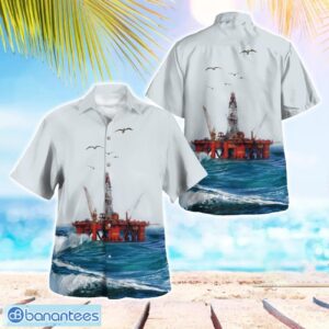Scotland Offshore Drilling Rig Aloha Hawaiian Shirt Product Photo 1