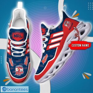 Custom Name For Fans NRL Sydney Roosters Personalized Max Soul Shoes Running Sneakers Product Photo 1