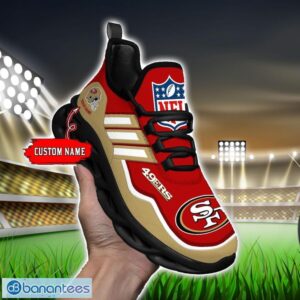 Custom Name NFL San Francisco 49ers Sneakers Sport Team Max Soul Shoes For Men Women Product Photo 6
