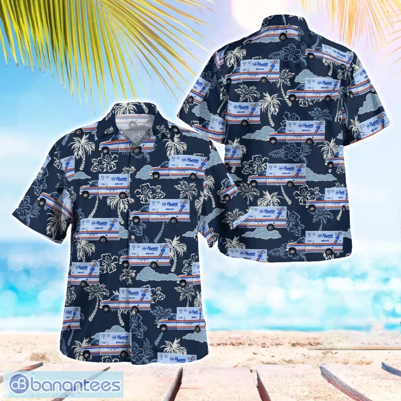madison wisconsin ryan brothers ambulance service hawaiian shirt men women beach shirt image Madison, Wisconsin, Ryan Brothers Ambulance Service Hawaiian Shirt Men Women Beach Shirt Product Photo 1
