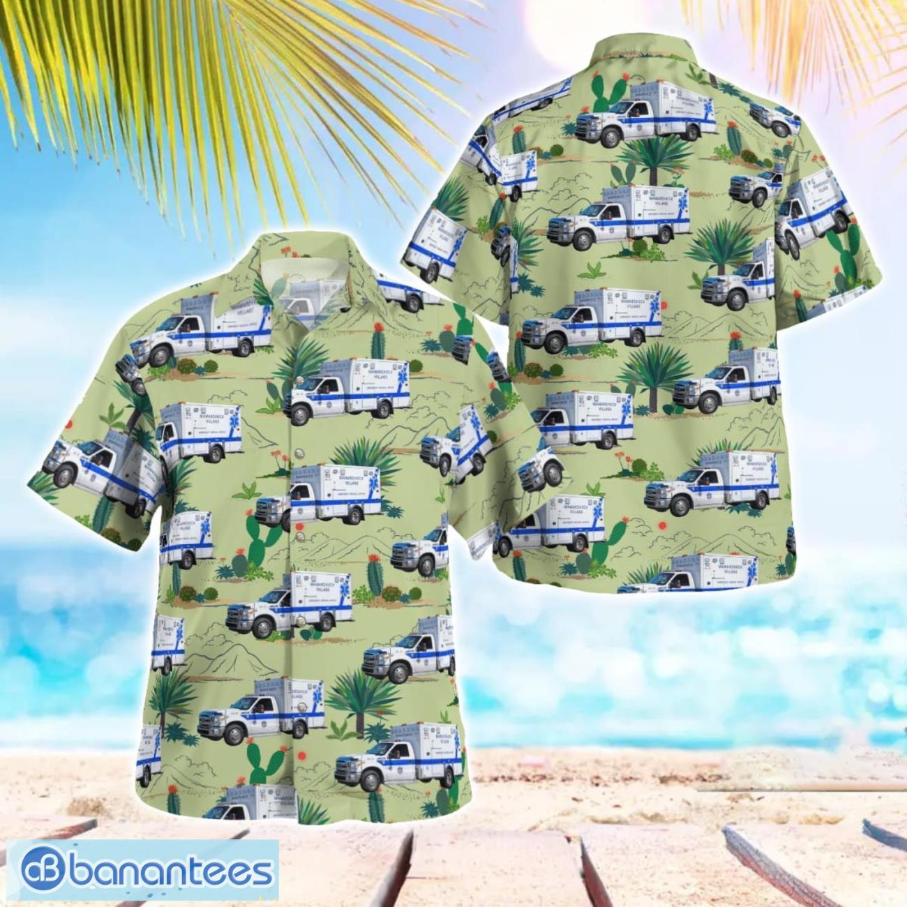 mamaroneck new york mamaroneck ems summer hawaiian shirt for men women image Mamaroneck, New York, Mamaroneck EMS Summer Hawaiian Shirt For Men Women Product Photo 1