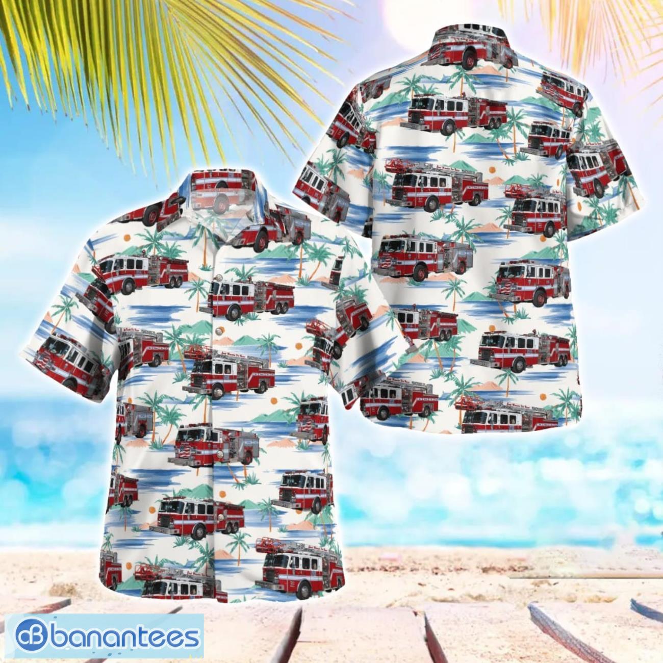 manatee county florida east manatee fire rescue summer hawaiian shirt for men women image Manatee County, Florida, East Manatee Fire Rescue Summer Hawaiian Shirt For Men Women Product Photo 1