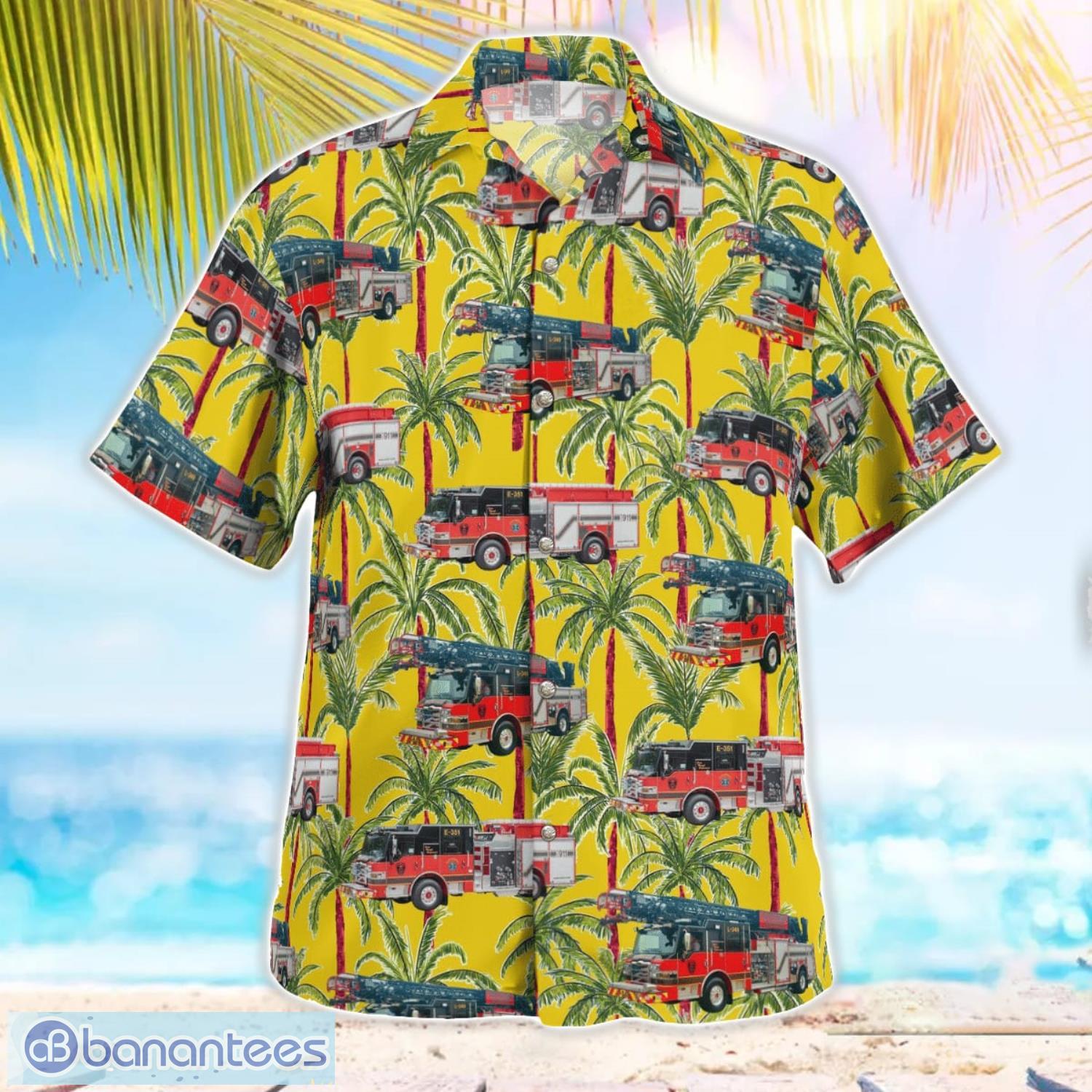 manatee county florida southern manatee fire rescue summer hawaiian shirt for men women 2 image Manatee County, Florida, Southern Manatee Fire Rescue Summer Hawaiian Shirt For Men Women Product Photo 3
