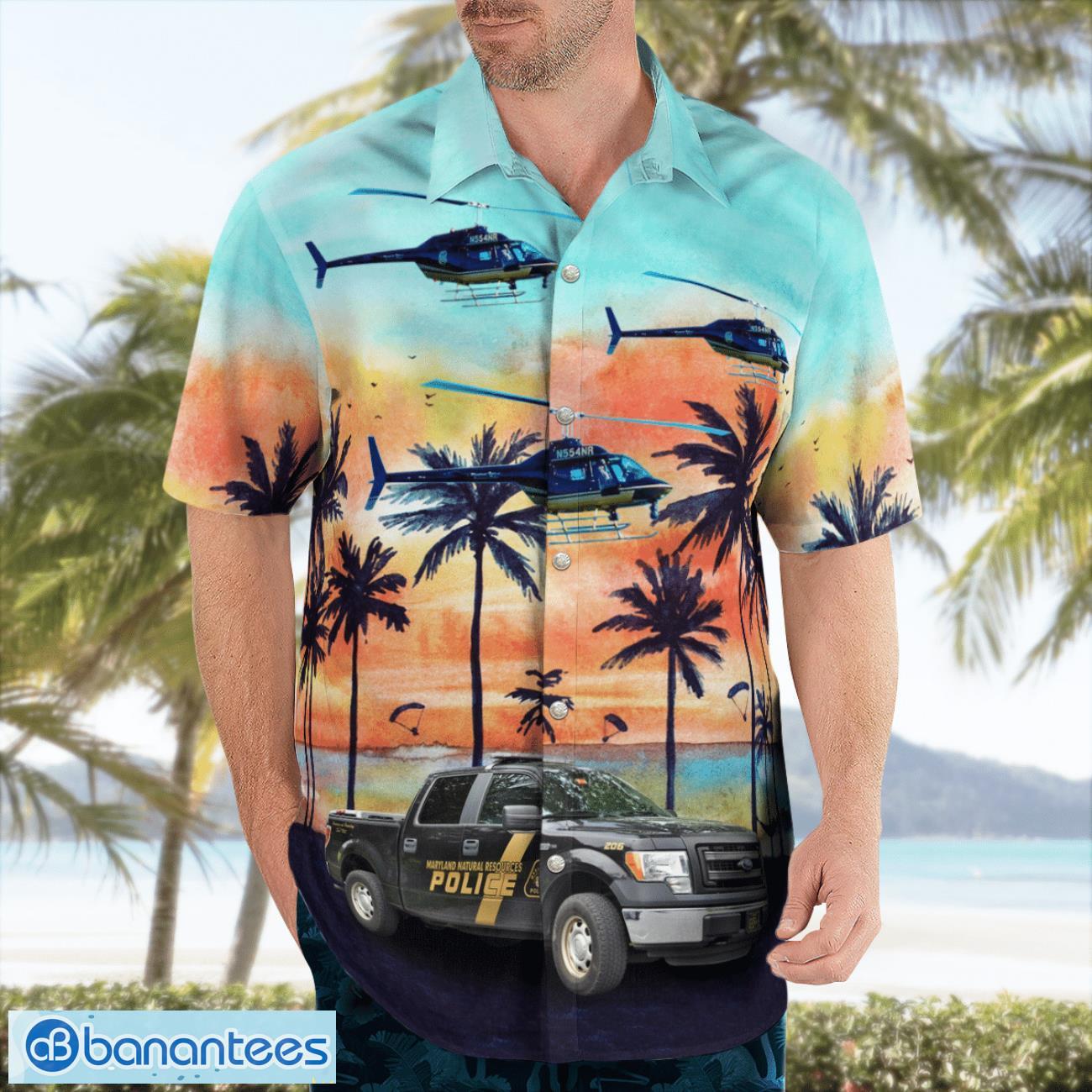 maryland natural resources police hawaiian shirt beach summer shirt 2 image Maryland Natural Resources Police Hawaiian Shirt Beach Summer Shirt Product Photo 3