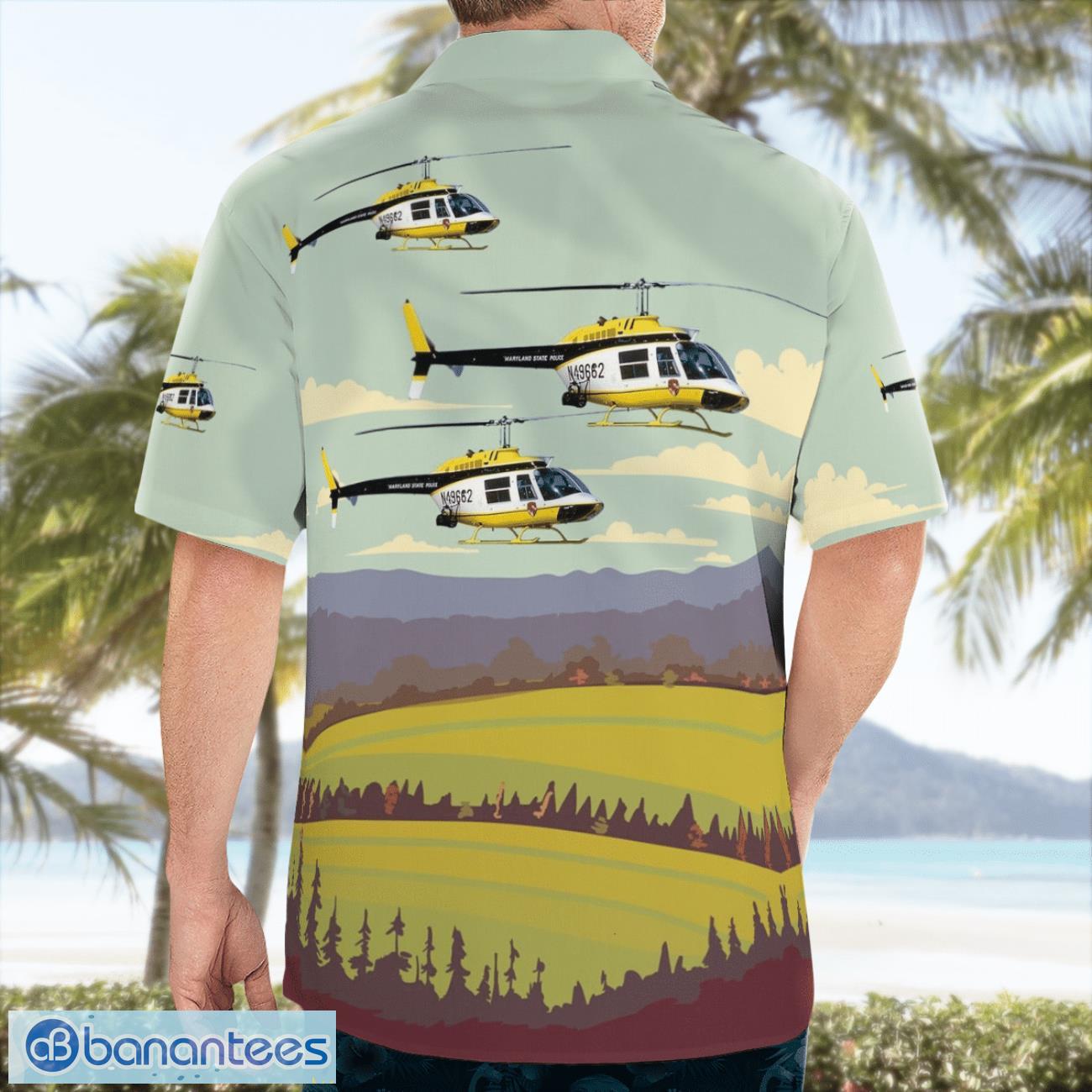 Maryland State Police Bell 206B JetRanger II Beach Hawaiian Shirt Summer Gift Maryland State Police Bell 206B JetRanger II Beach Hawaiian Shirt Summer Gift Product Photo 4