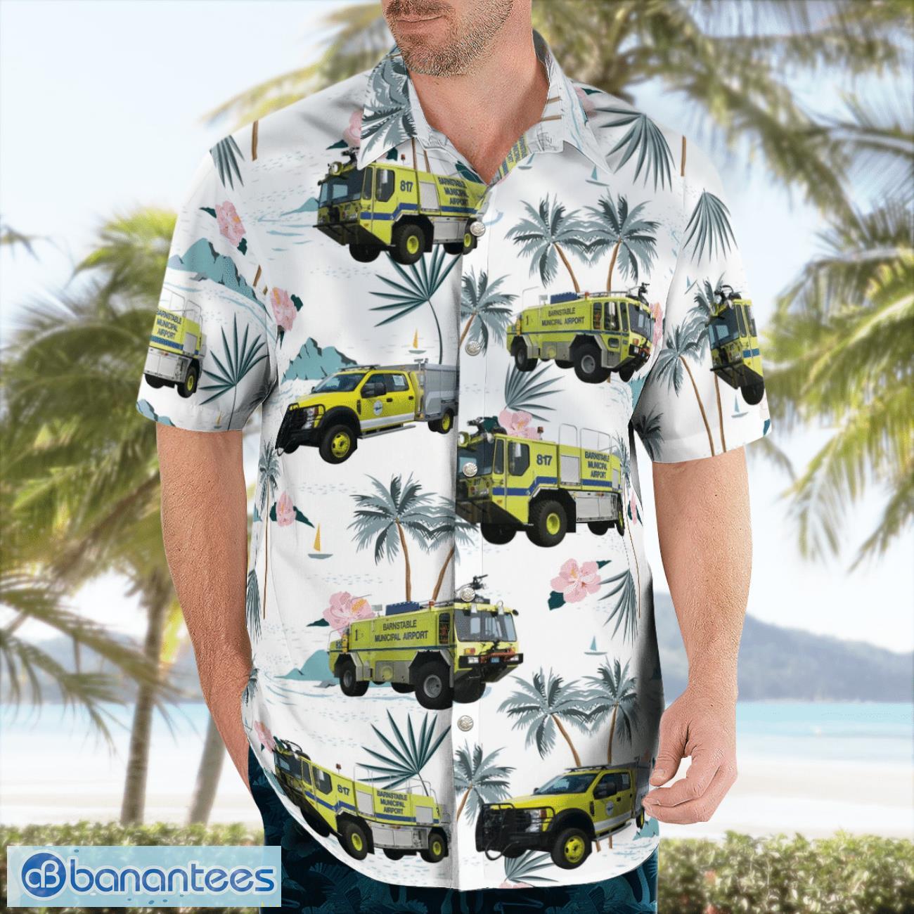 Massachusetts, Barnstable Municipal Airport ARFF Aloha Hawaiian Shirt Massachusetts, Barnstable Municipal Airport ARFF Aloha Hawaiian Shirt Product Photo 3