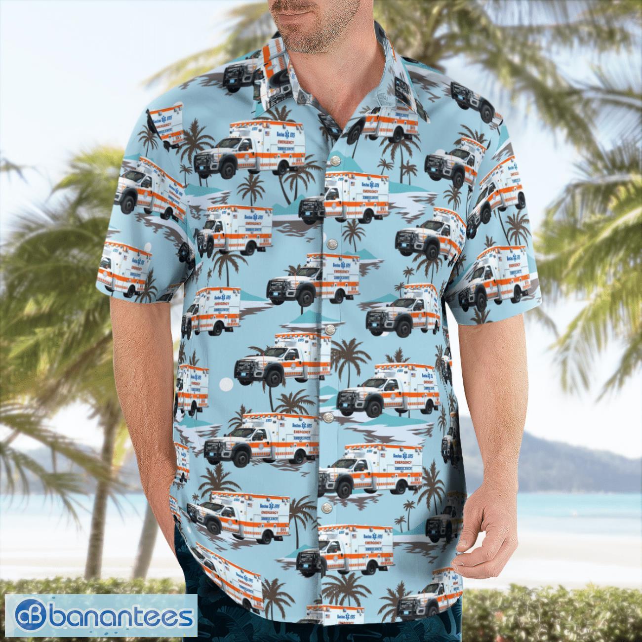 Massachusetts, Boston EMS Hawaiian Shirt Men Women Beach Shirt Massachusetts, Boston EMS Hawaiian Shirt Men Women Beach Shirt Product Photo 4