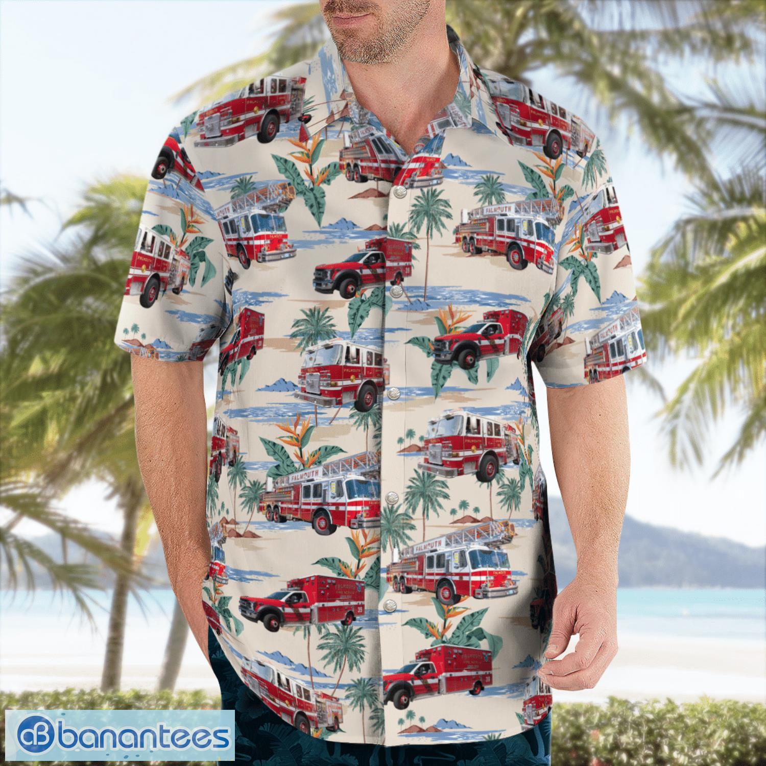 Massachusetts, Falmouth Fire Department Summer Hawaiian Shirt For Men Women Massachusetts, Falmouth Fire Department Summer Hawaiian Shirt For Men Women Product Photo 3