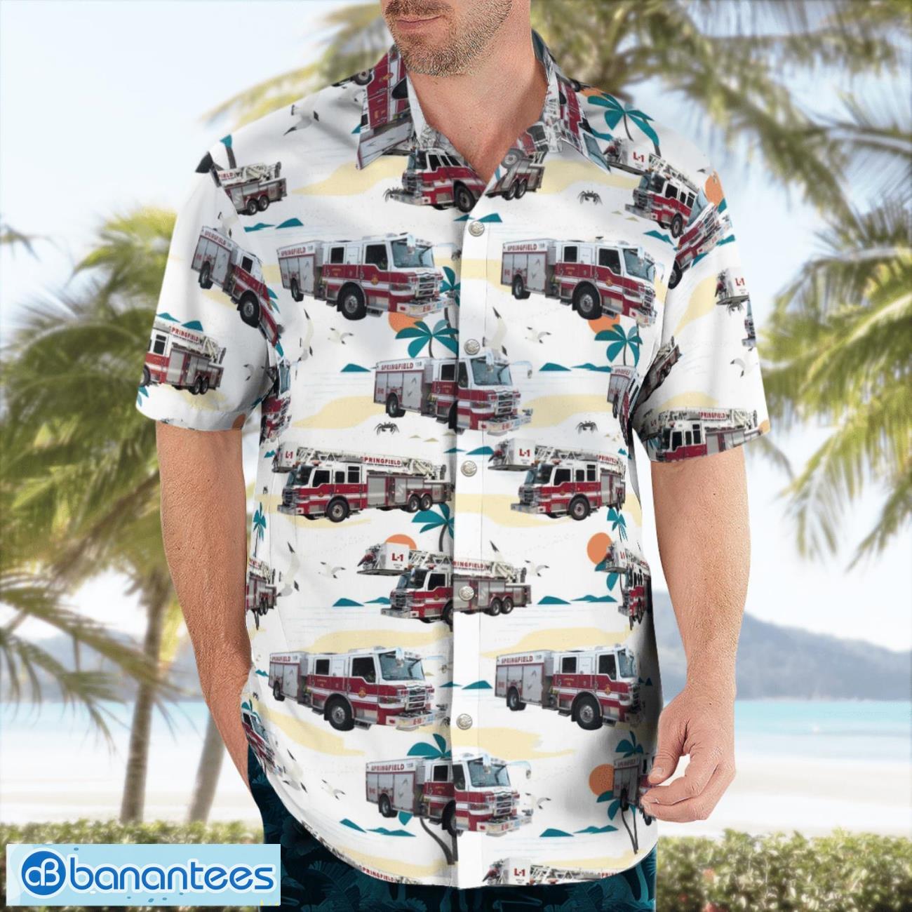 massachusetts springfield fire department 3d hawaiian shirt gift for summer 2 image Massachusetts Springfield Fire Department 3D Hawaiian Shirt Gift For Summer Product Photo 3