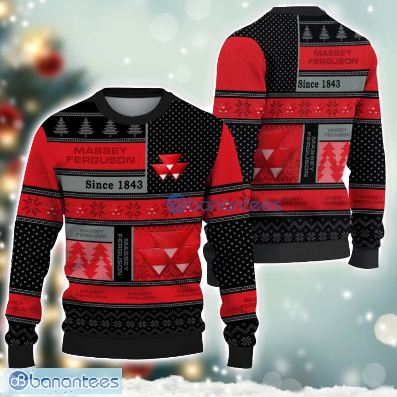 massey ferguson logo ugly christmas sweater for fans men and women christmas gift ideas image Massey Ferguson Logo Ugly Christmas Sweater For Fans Men And Women Christmas Gift Ideas Product Photo 1