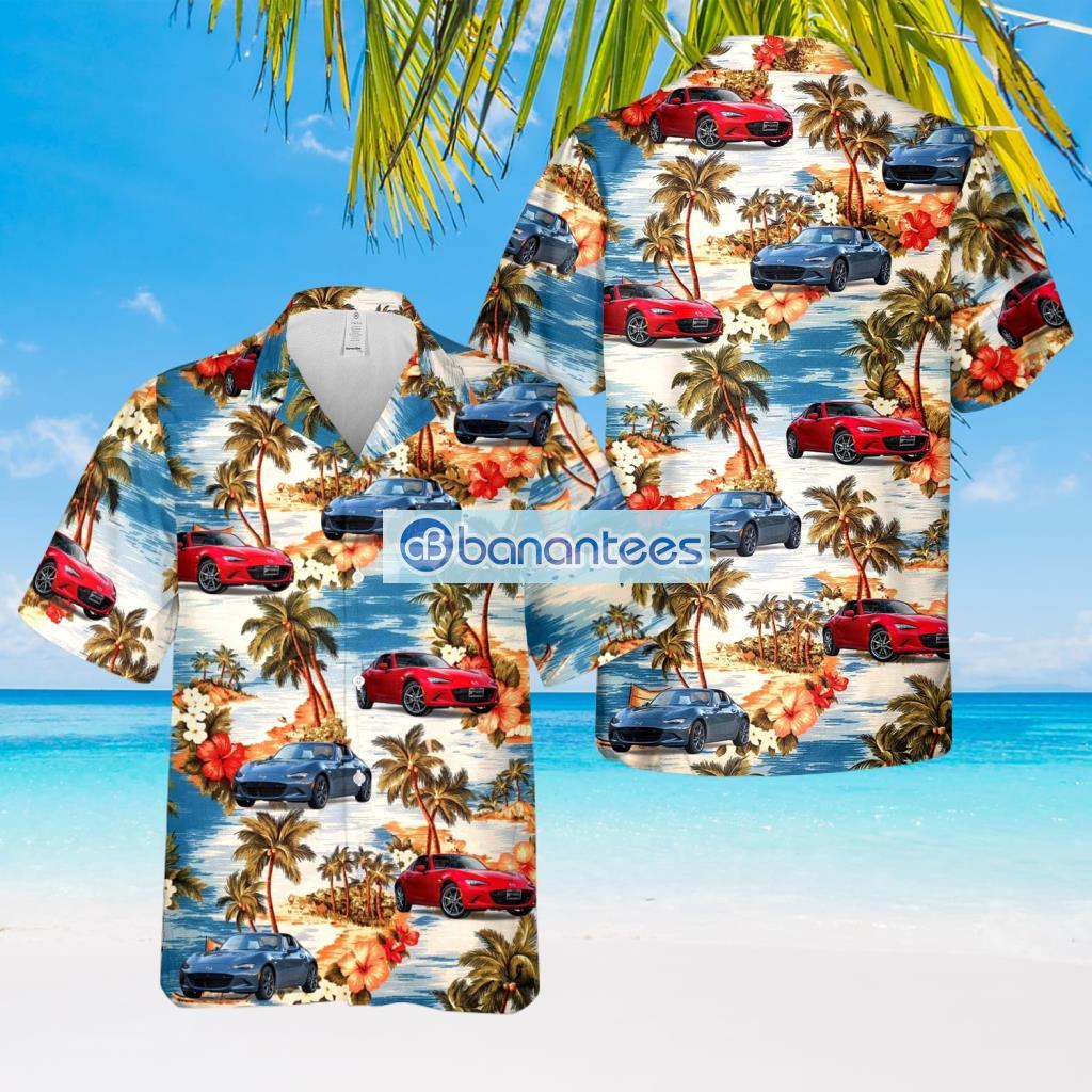 mazda miata mx 5 hawaiian shirt summer fashion image Mazda Miata (Mx-5) Hawaiian Shirt Summer Fashion Product Photo 1