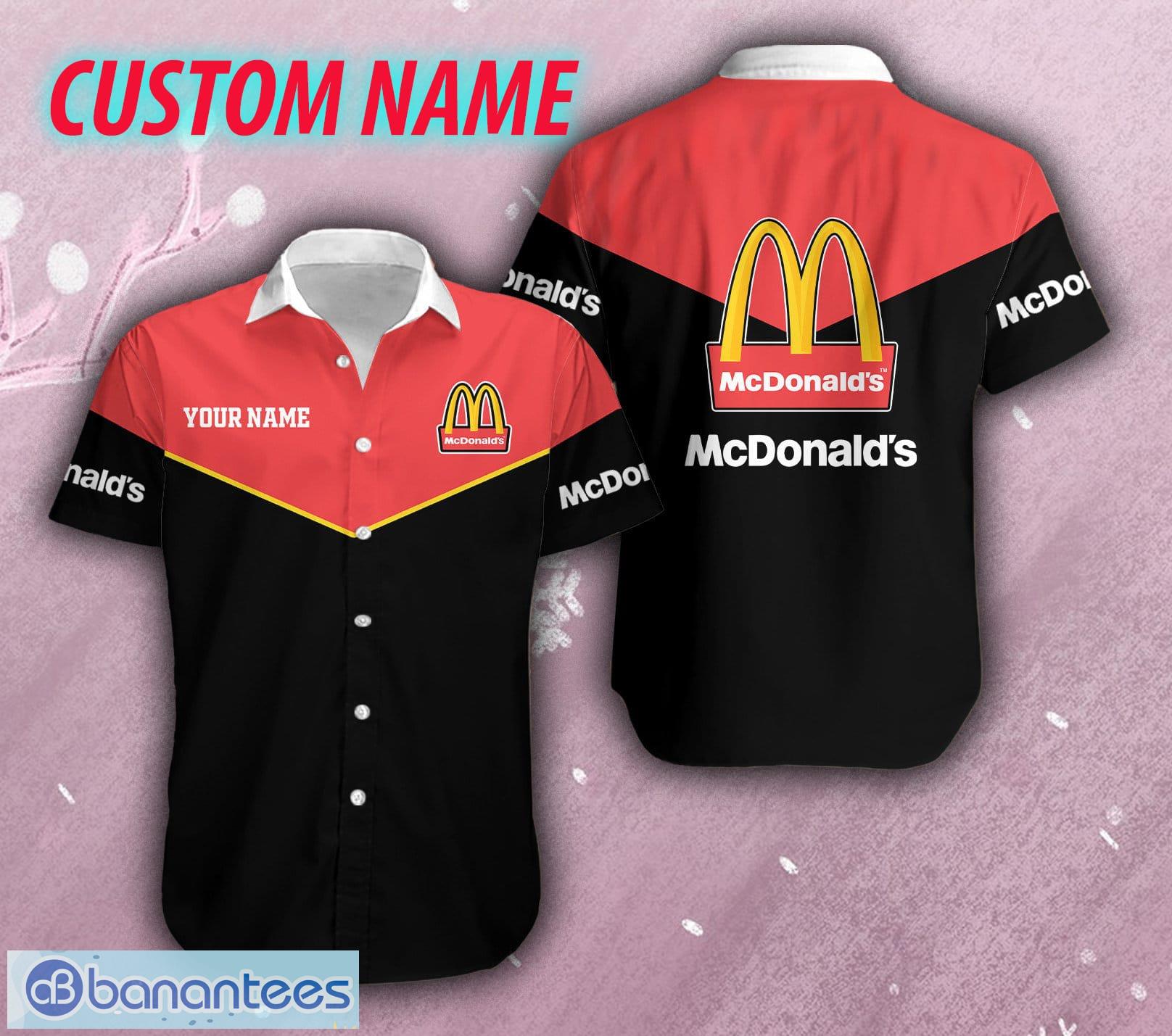 mcdonalds personalized name logo lei aloha hawaiian shirt for summer holidays image Mcdonald's Personalized Name Logo Lei Aloha Hawaiian Shirt For Summer Holidays Product Photo