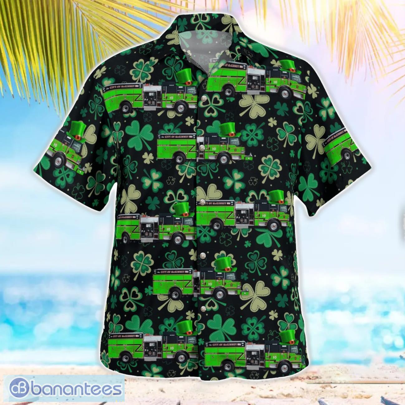 mckinney fire department texas saint patricks day beach hawaiian shirt summer gift 2 image McKinney Fire Department, Texas Saint Patrick's Day Beach Hawaiian Shirt Summer Gift Product Photo