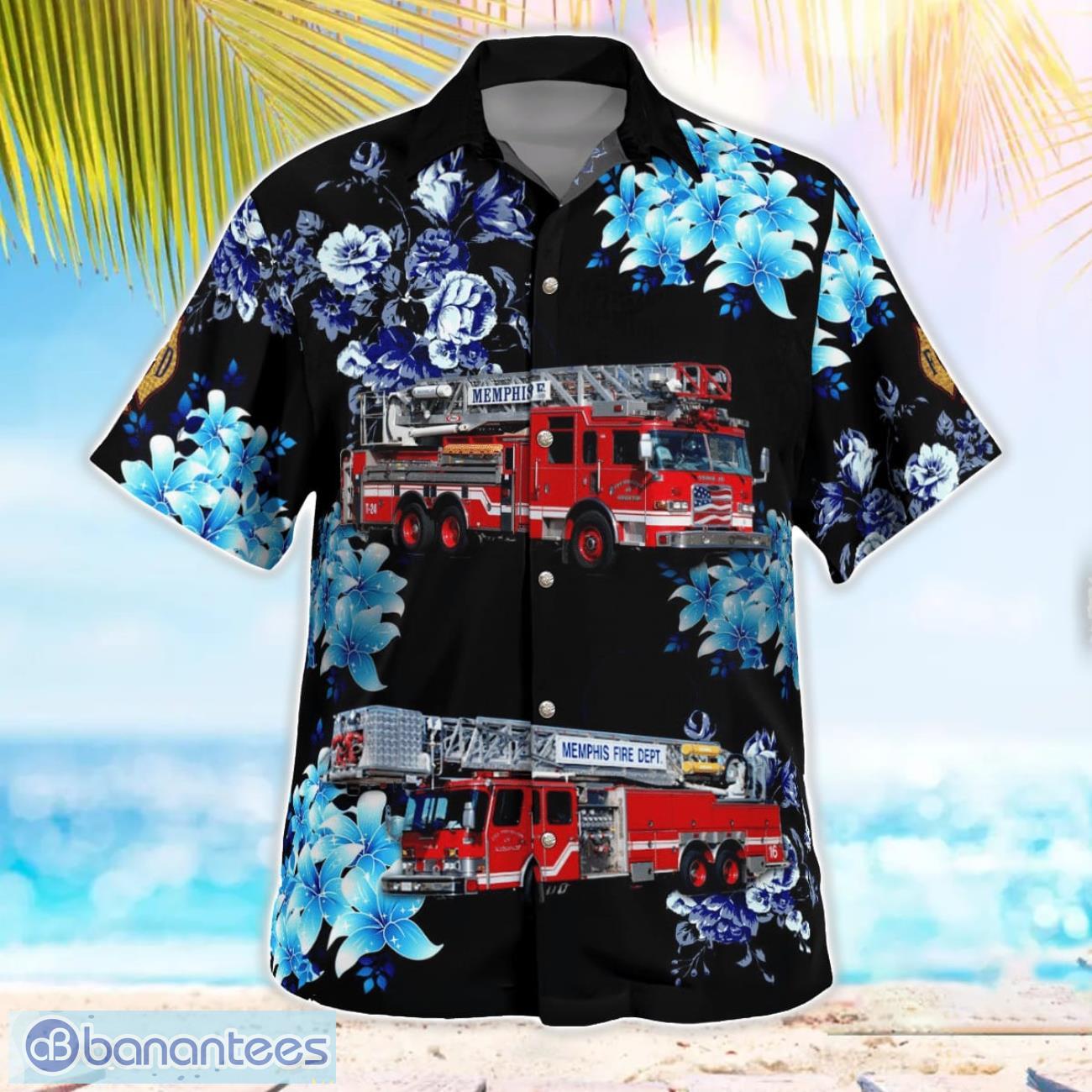 memphis fire department beach hawaiian shirt summer gift 1 image Memphis Fire Department Beach Hawaiian Shirt Summer Gift Product Photo 2