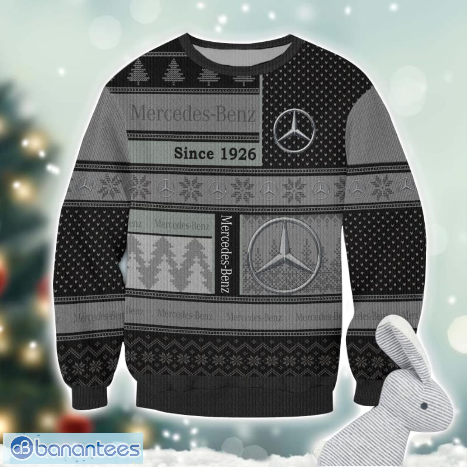 mercedes benz logo ugly christmas sweater for fans men and women christmas gift ideas 1 image Mercedes-Benz Logo Ugly Christmas Sweater For Fans Men And Women Christmas Gift Ideas Product Photo 2