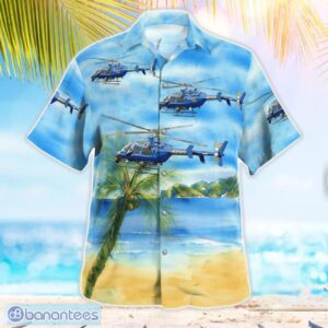 Michigan State Police Bell 407GX 3D Hawaiian Shirt Product Photo 2