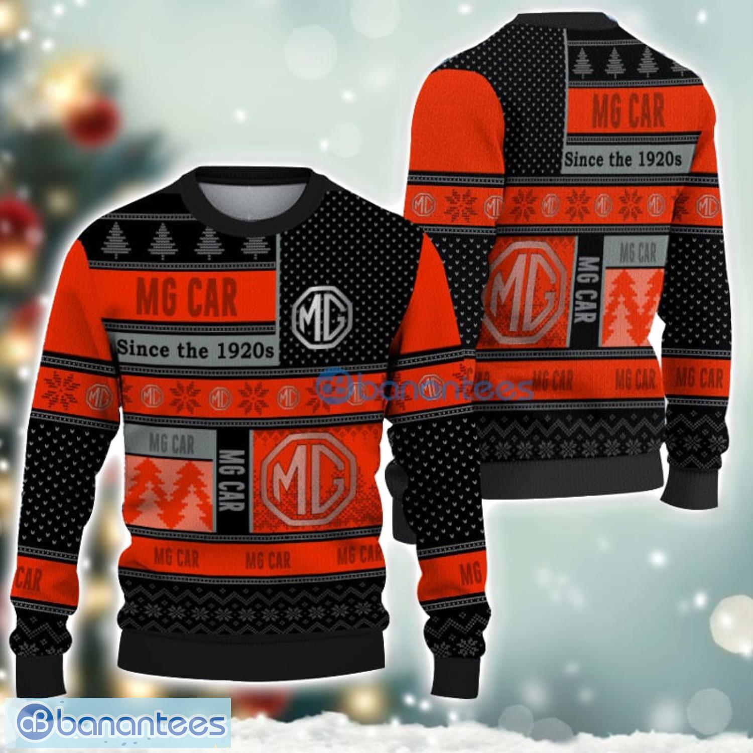 mg logo ugly christmas sweater for fans men and women christmas gift ideas image MG Logo Ugly Christmas Sweater For Fans Men And Women Christmas Gift Ideas Product Photo 1