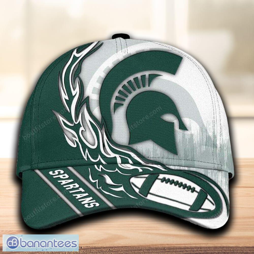 michigan state spartans cap hat hot trending full printed gift mens fans image Michigan State Spartans Cap Hat Hot Trending Full Printed Gift Mens Fans - Michigan State Spartans Cap Hat Hot Trending Full Printed Gift Mens Fans