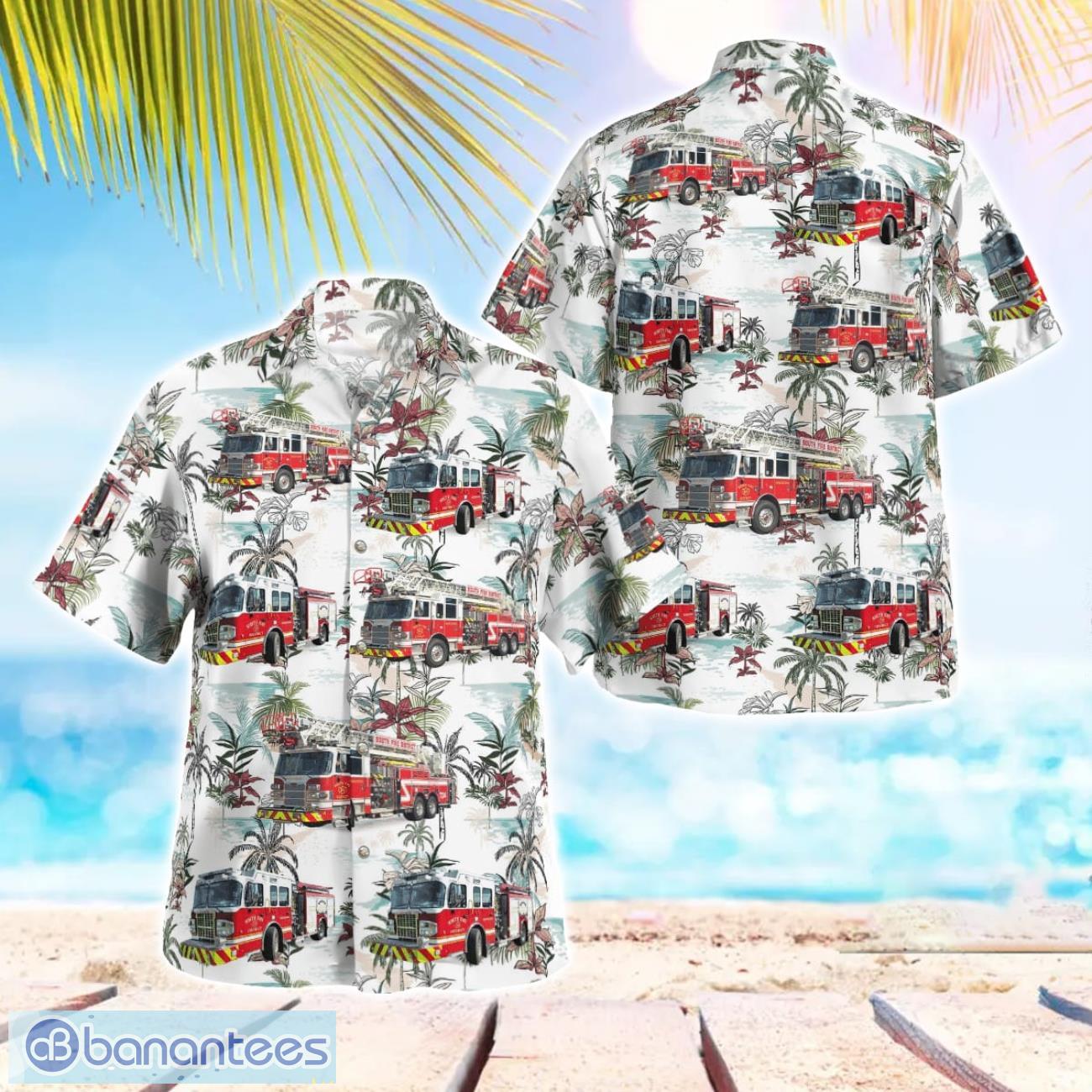 middletown south fire district 3d hawaiian shirt image Middletown South Fire District 3D Hawaiian Shirt Product Photo 1