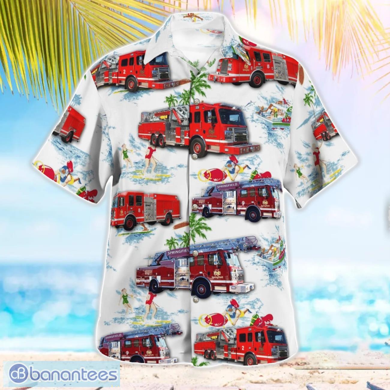 missouri springfield fire department aloha hawaiian shirt 2 image Missouri, Springfield Fire Department Aloha Hawaiian Shirt Product Photo 3