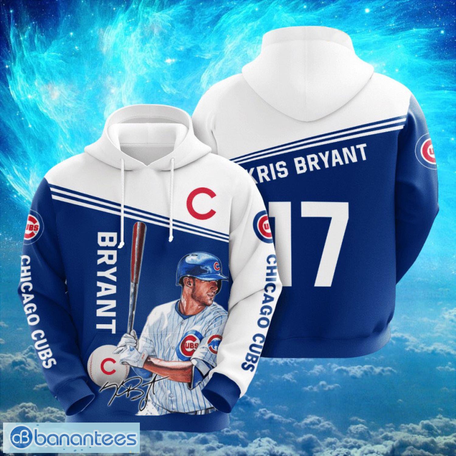 mlb chicago cubs logo design 17 bryant full print hoodie image MLB Chicago Cubs Logo Design 17 Bryant Full Print Hoodie Product Photo 1