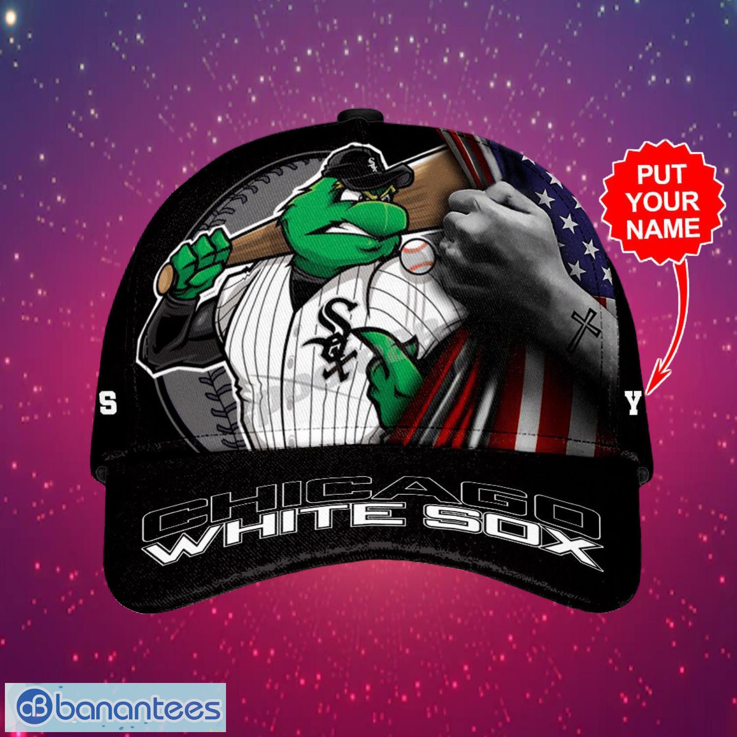 mlb chicago white sox logo design grinch custom your name cap 3d cap 1 image MLB Chicago White Sox Logo Design Grinch Custom Your Name Cap 3D Cap Product Photo 2