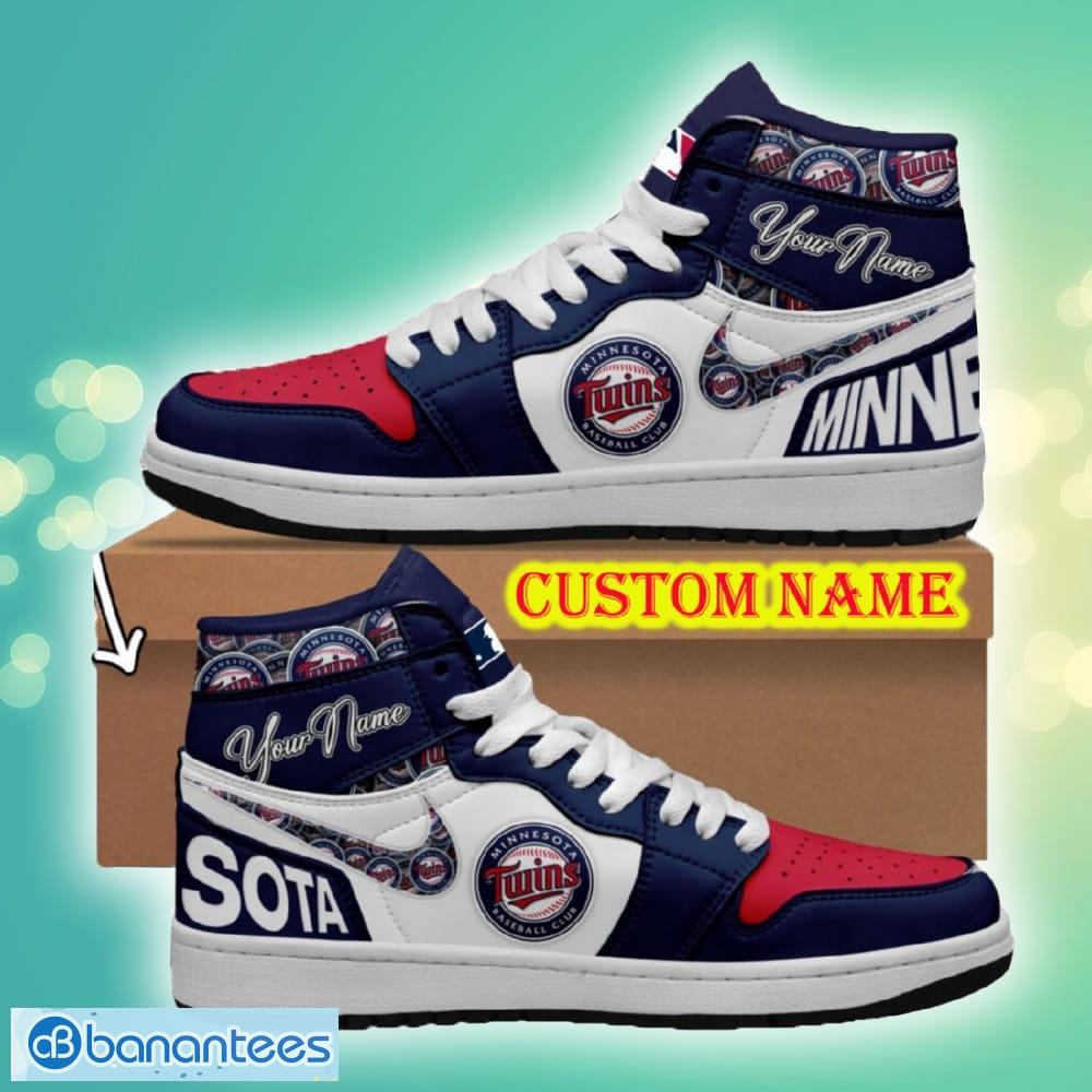 mlb minnesota twins air jordan hightop shoes new for fans aj1 sneaker personalized image MLB Minnesota Twins Air Jordan HighTop Shoes New For Fans AJ1 Sneaker Personalized - Custom Name MLB Minnesota Twins Air Jordan HighTop Shoes New Gift For Men And Women