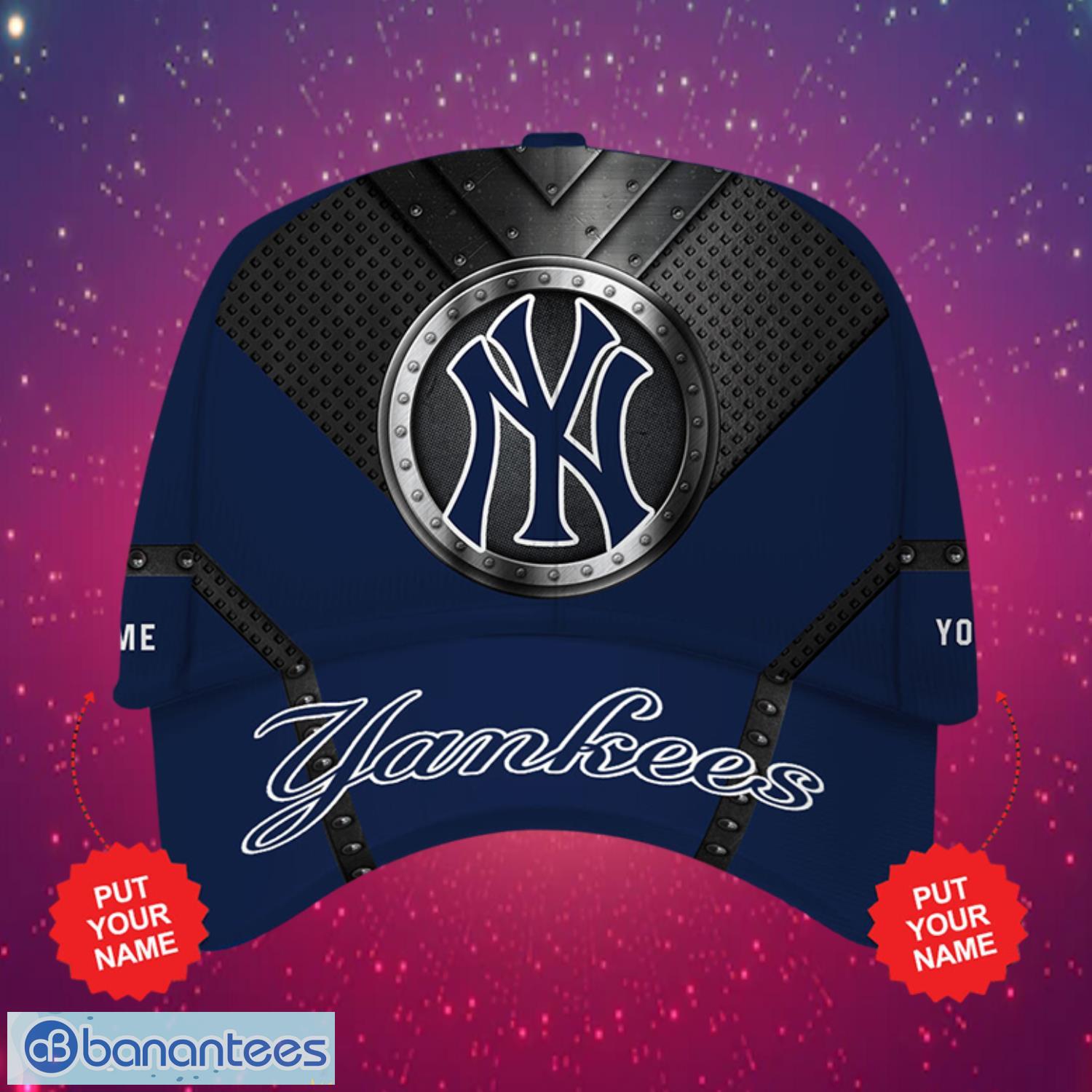 mlb new york yankees logo design navy cap custom name cap 3d cap image MLB New York Yankees Logo Design Navy Cap Custom Name Cap 3D Cap Product Photo 1