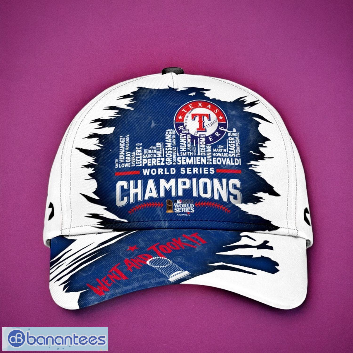 mlb texas rangers logo design champions white cap 3d cap image MLB Texas Rangers Logo Design Champions White Cap 3D Cap Product Photo 1