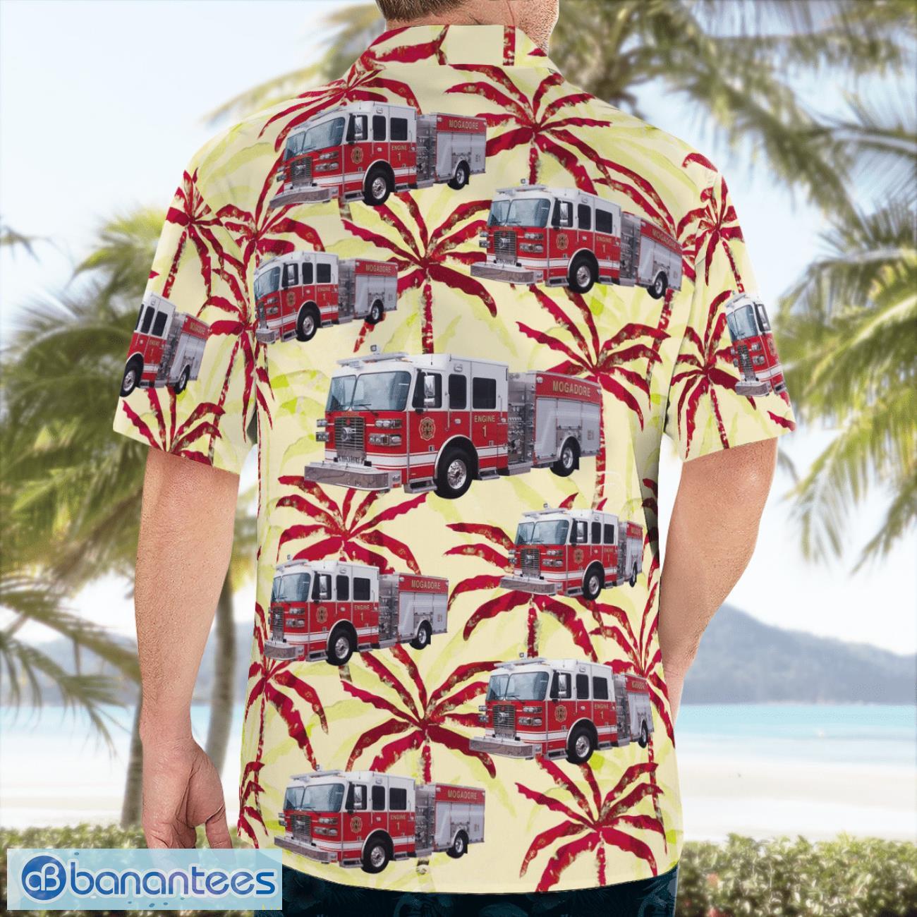 mogadore ohio village of mogadore fire department aloha hawaiian shirt 1 image Mogadore, Ohio, Village Of Mogadore Fire Department Aloha Hawaiian Shirt Product Photo 2