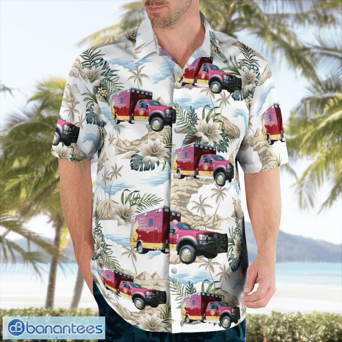 Monroe County Emergency Services, Georgia Aloha Hawaiian Shirt Monroe County Emergency Services, Georgia Aloha Hawaiian Shirt Product Photo 4