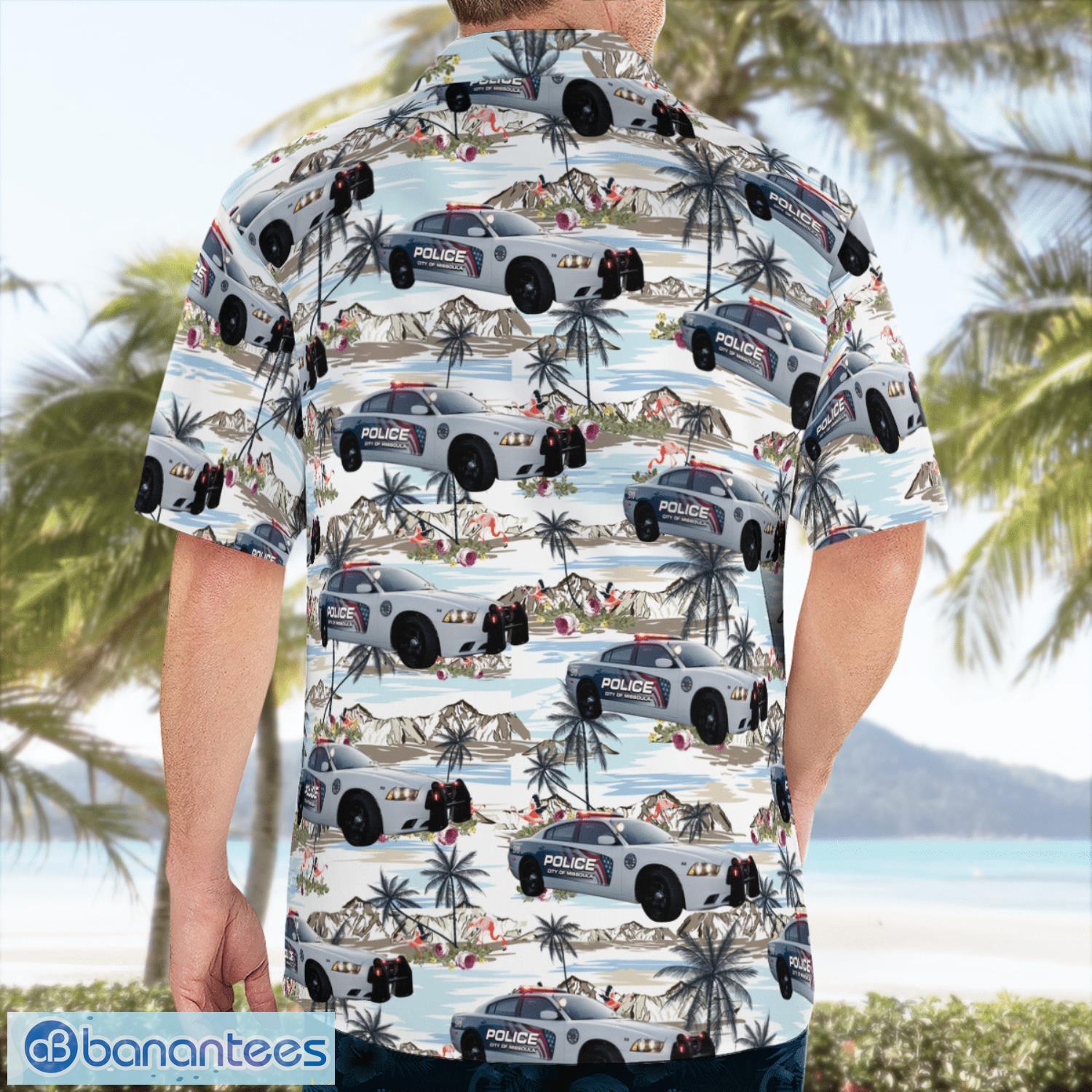 montana missoula police department 3d hawaiian shirt gift for summer image Montana, Missoula Police Department 3D Hawaiian Shirt Gift For Summer Product Photo 1