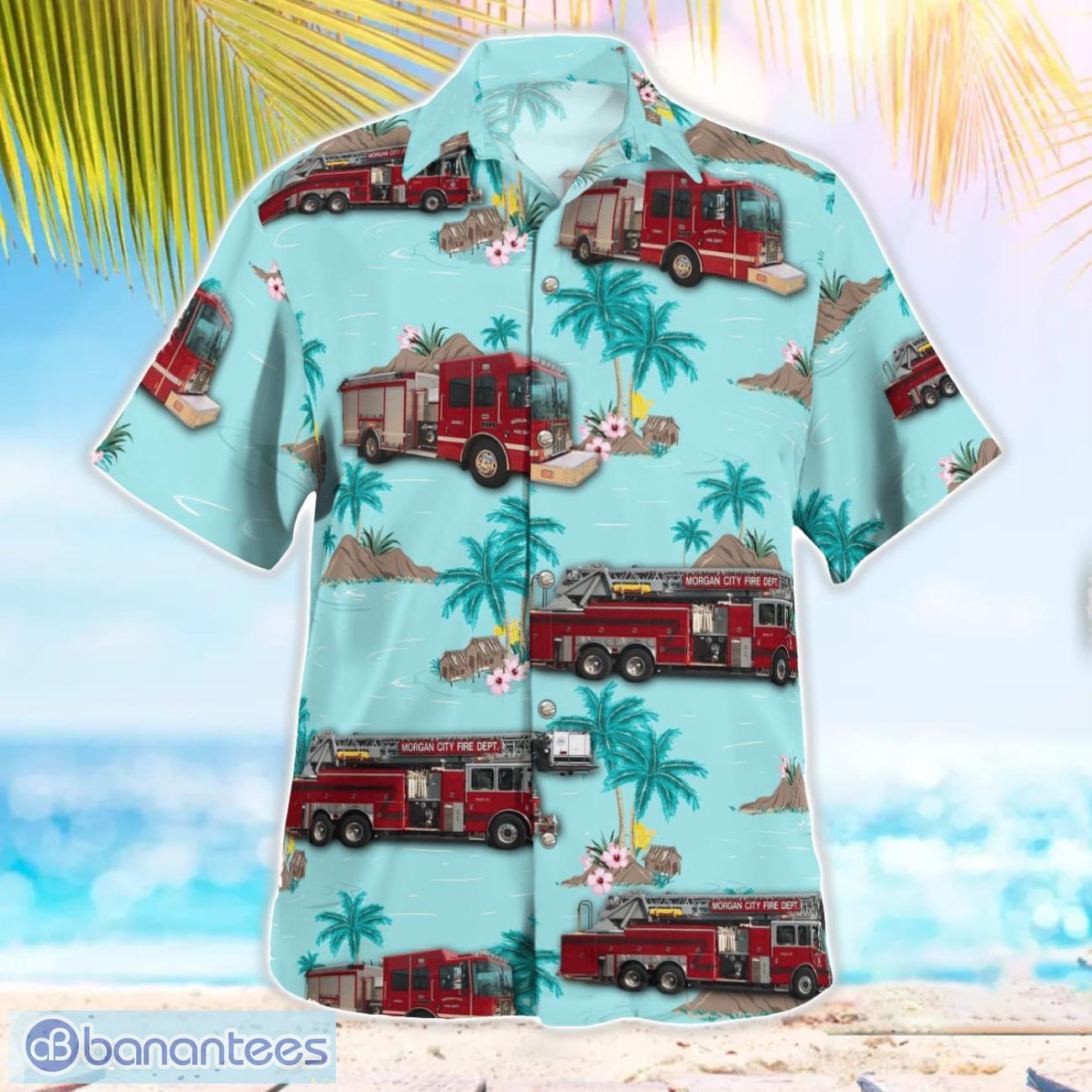 Morgan City Fire Department Beach Hawaiian Shirt Summer Gift Morgan City Fire Department Beach Hawaiian Shirt Summer Gift Product Photo 2