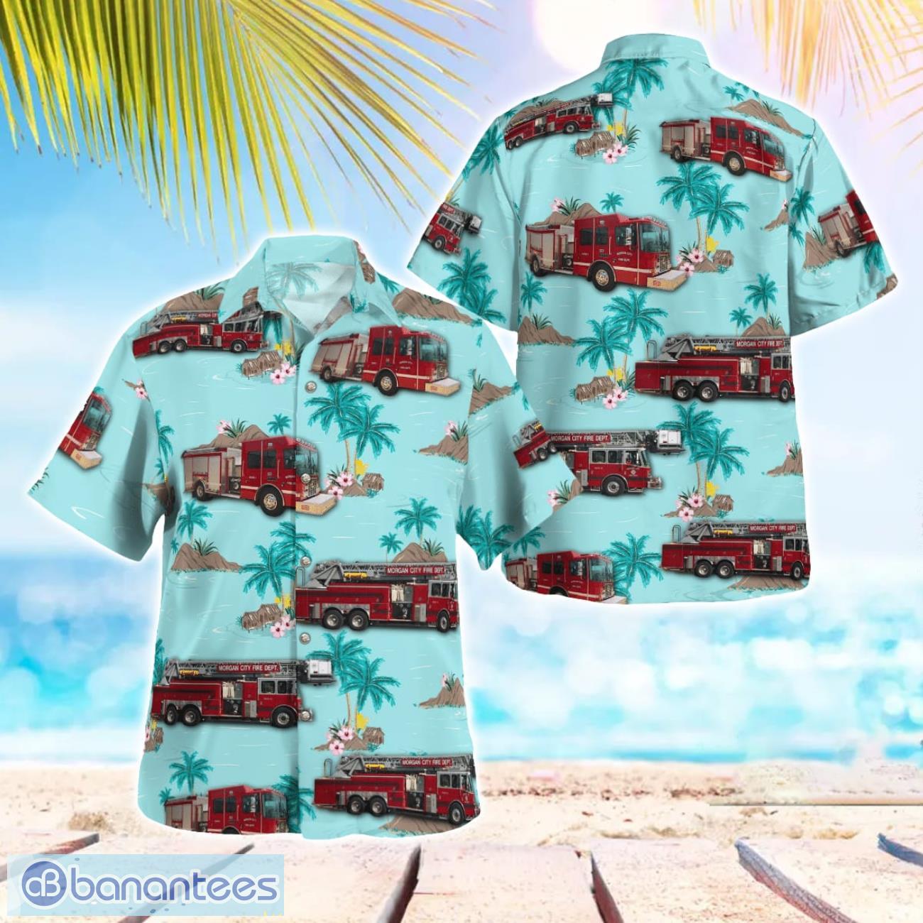 morgan city fire department beach hawaiian shirt summer gift image Morgan City Fire Department Beach Hawaiian Shirt Summer Gift Product Photo 1