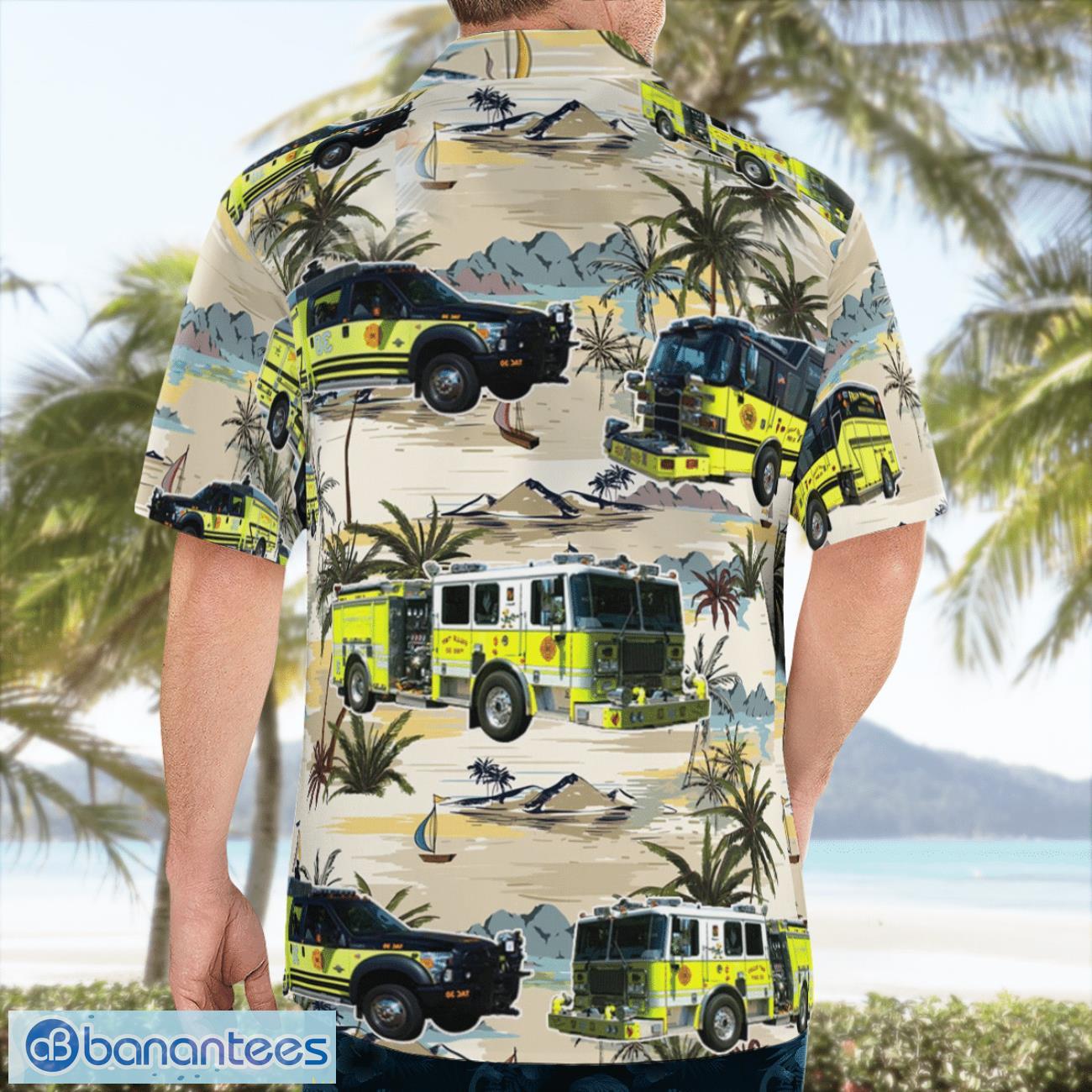 Morrisville, Pennsylvania, Falls Township Fire Company #1 Aloha Hawaiian Shirt Morrisville, Pennsylvania, Falls Township Fire Company #1 Aloha Hawaiian Shirt Product Photo 4