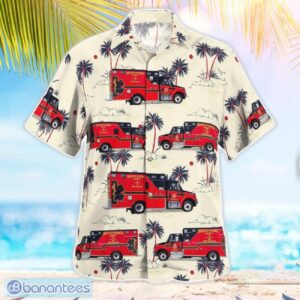Okeechobee County Fire Rescue 3D Summer Aloha Hawaiian Shirt Product Photo 2