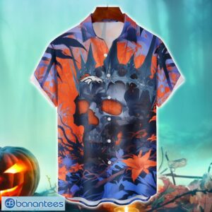 Denver Broncos NFL Skull Halloween Hawaiian Shirt Special Gift For Fans Product Photo 1