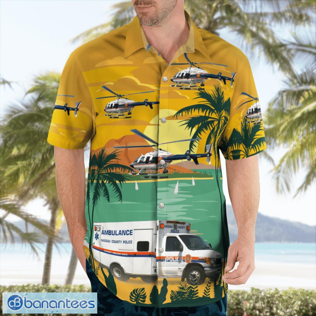 Nassau County Police, New York 3D Hawaiian Shirt Nassau County Police, New York 3D Hawaiian Shirt Product Photo 4