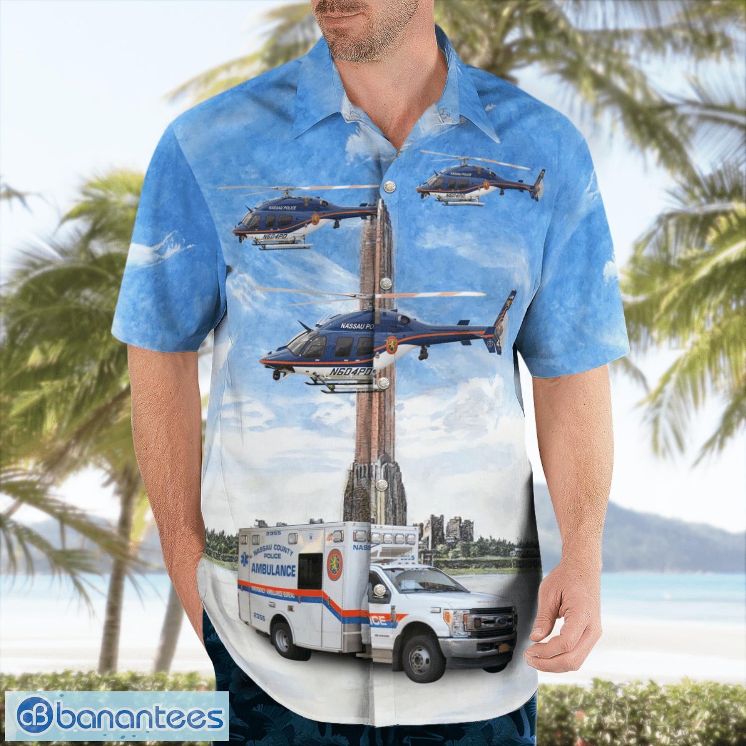 Nassau County Police, New York Summer Hawaiian Shirt For Men Women Nassau County Police, New York Summer Hawaiian Shirt For Men Women Product Photo 4