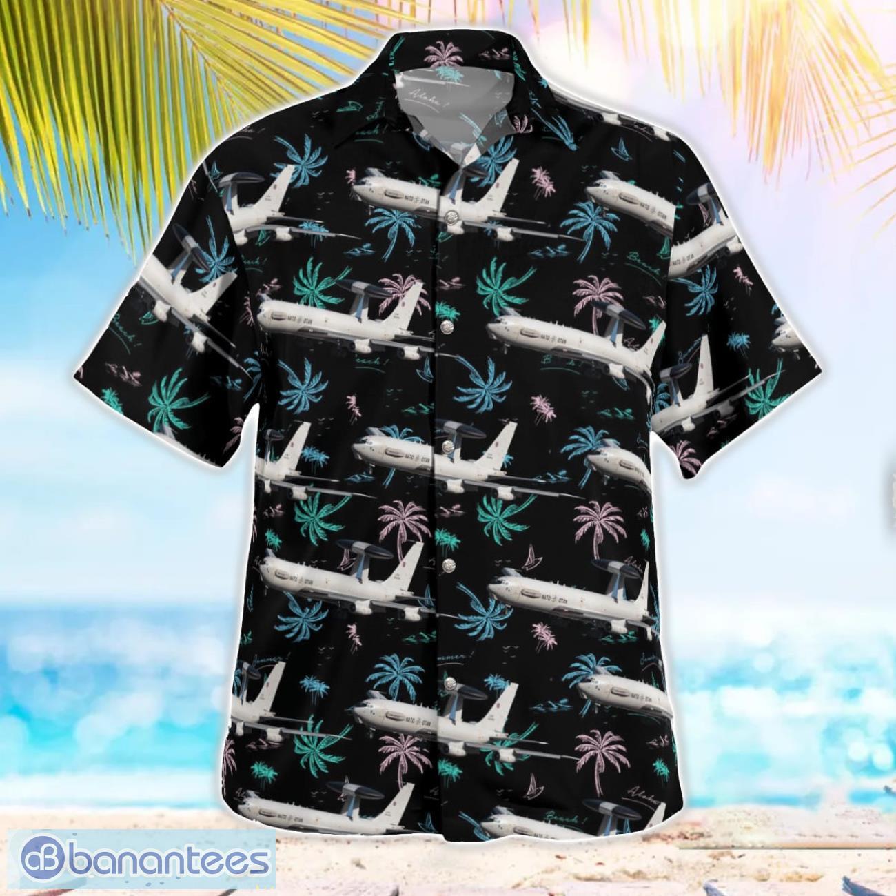NATO Boeing E-3A Sentry (707-300) Hawaiian Shirt Beach Summer Shirt NATO Boeing E-3A Sentry (707-300) Hawaiian Shirt Beach Summer Shirt Product Photo 2