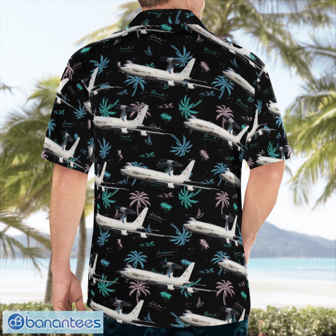 NATO Boeing E-3A Sentry (707-300) Hawaiian Shirt Beach Summer Shirt NATO Boeing E-3A Sentry (707-300) Hawaiian Shirt Beach Summer Shirt Product Photo 4