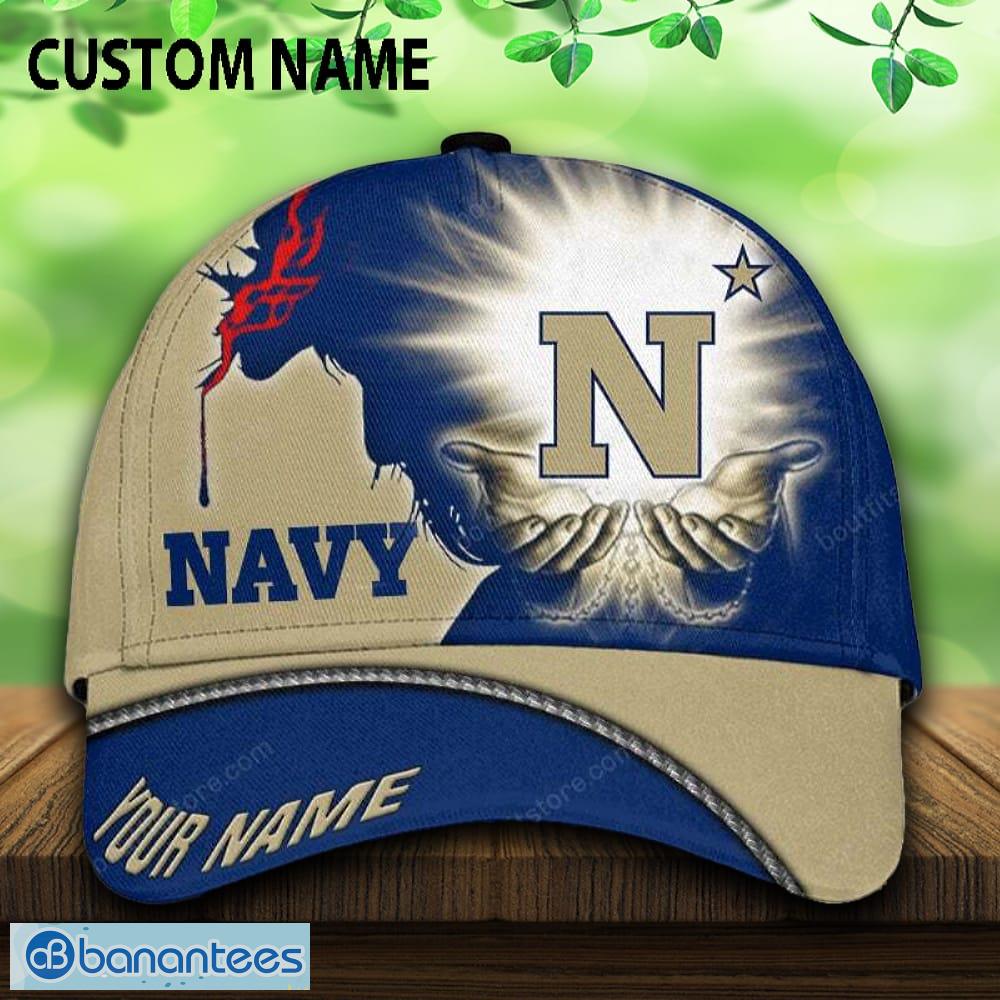 navy midshipmen 3d cap and hat custom name all over print for fans image Navy Midshipmen 3D Cap And Hat Custom Name All Over Print For Fans - Navy Midshipmen 3D Cap And Hat Custom Name All Over Print For Fans