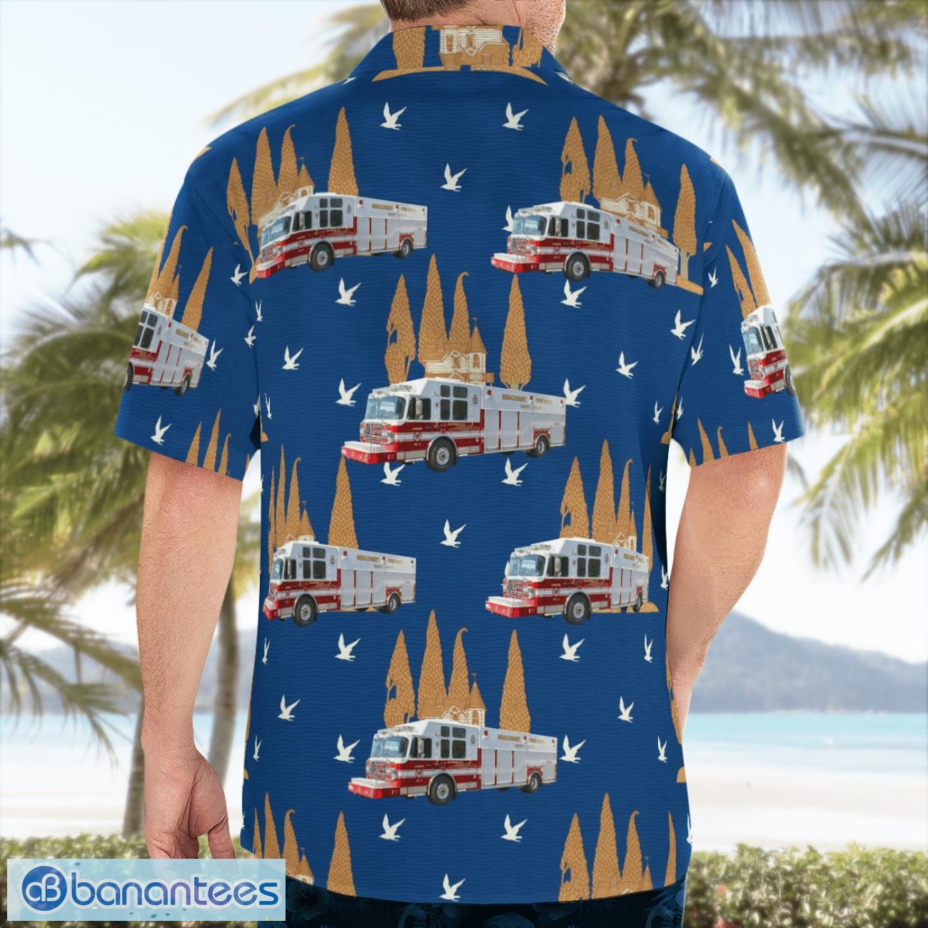 nesconset new york nesconset fire department aloha hawaiian shirt 1 image Nesconset, New York, Nesconset Fire Department Aloha Hawaiian Shirt Product Photo 2