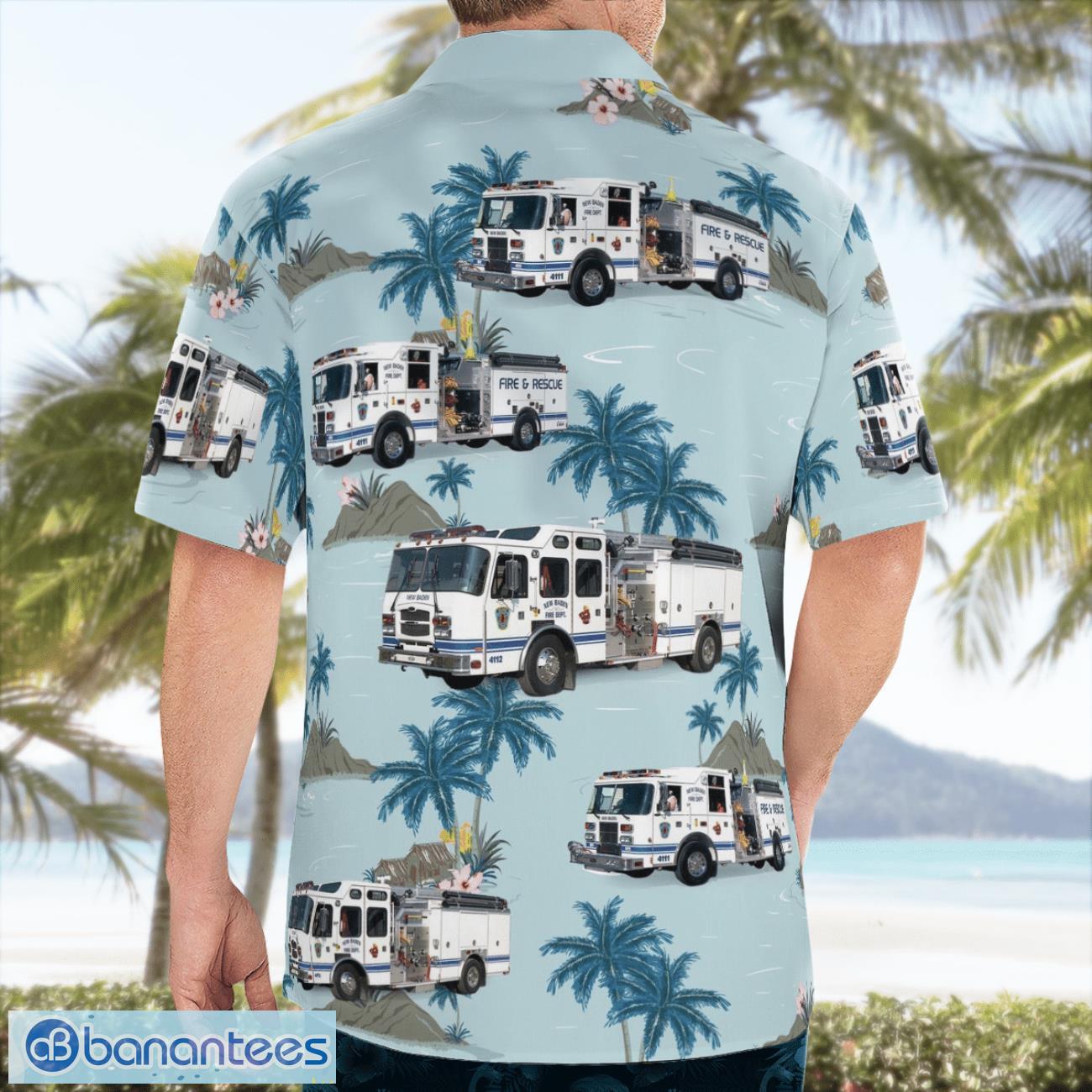 New Baden Fire Department 3D Hawaiian Shirt New Baden Fire Department 3D Hawaiian Shirt Product Photo 4