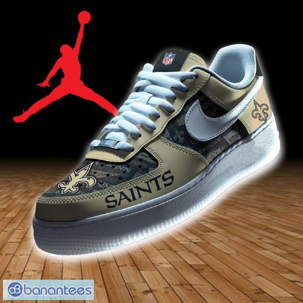 new orleans saints nfl af1 shoes impression new gift air force 1 sneaker for fans image New Orleans Saints NFL AF1 Shoes Impression New Gift Air Force 1 Sneaker For Fans - New Orleans Saints NFL AF1 Shoes Impression New Gift Air Force 1 Sneaker For Fans