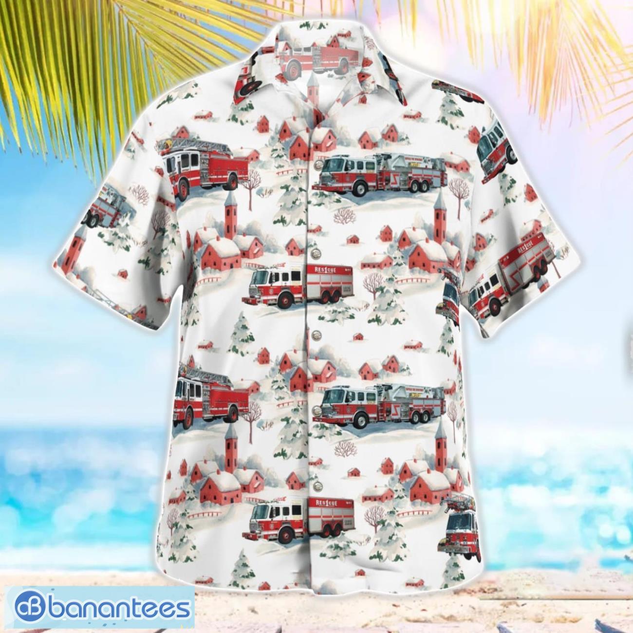 new york buffalo fire department christmas 3d hawaiian shirt gift for summer 1 image New York Buffalo Fire Department Christmas 3D Hawaiian Shirt Gift For Summer Product Photo 2