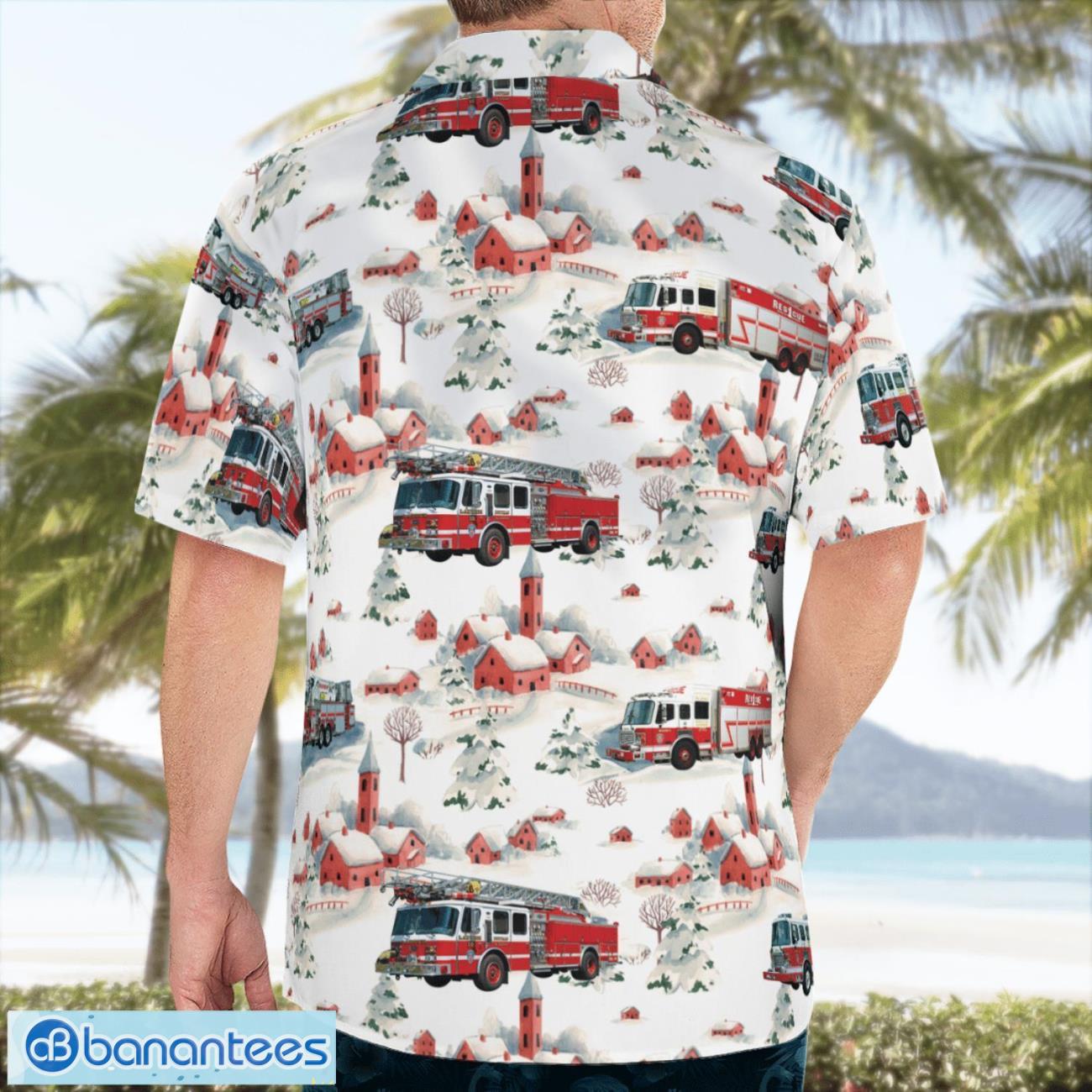 New York Buffalo Fire Department Christmas 3D Hawaiian Shirt Gift For Summer New York Buffalo Fire Department Christmas 3D Hawaiian Shirt Gift For Summer Product Photo 4